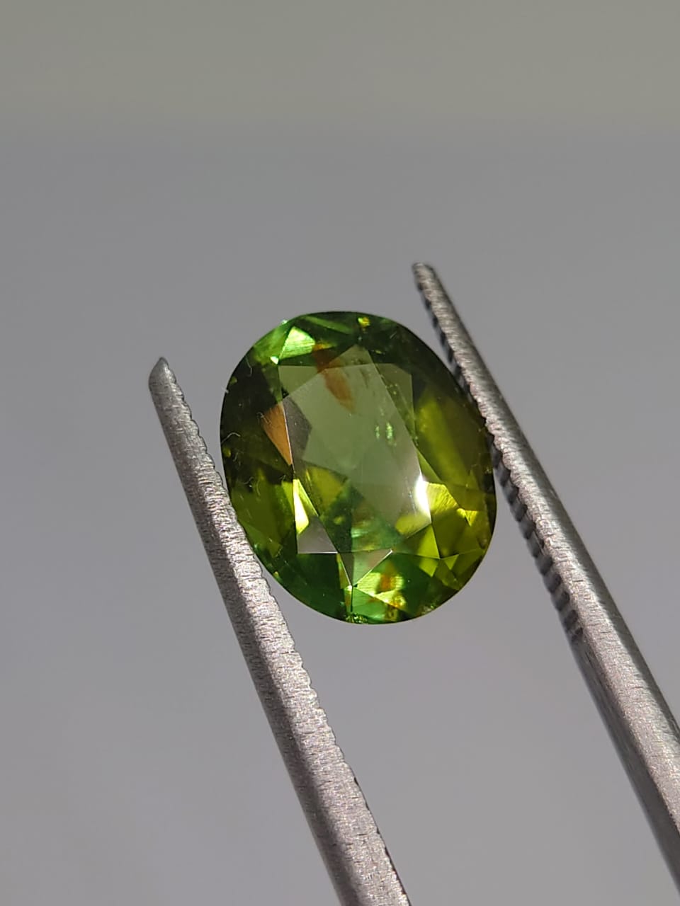 2.65ct Lustrous Natural Green Tourmaline Oval Cut Loose Gemstone From Nigeria — view 3